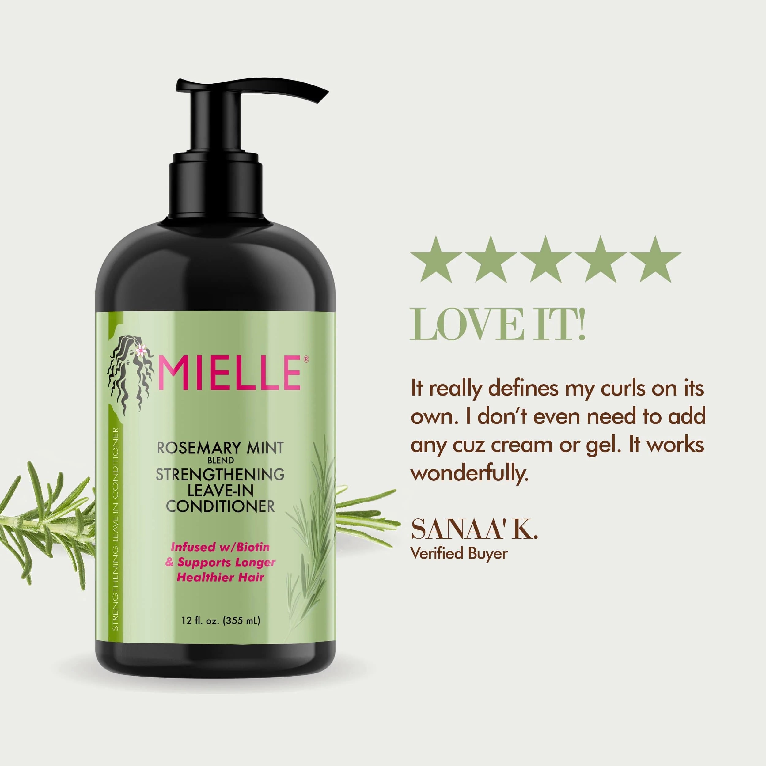 Mielle Rosemary Mint Strengthening Leave- In Conditioner