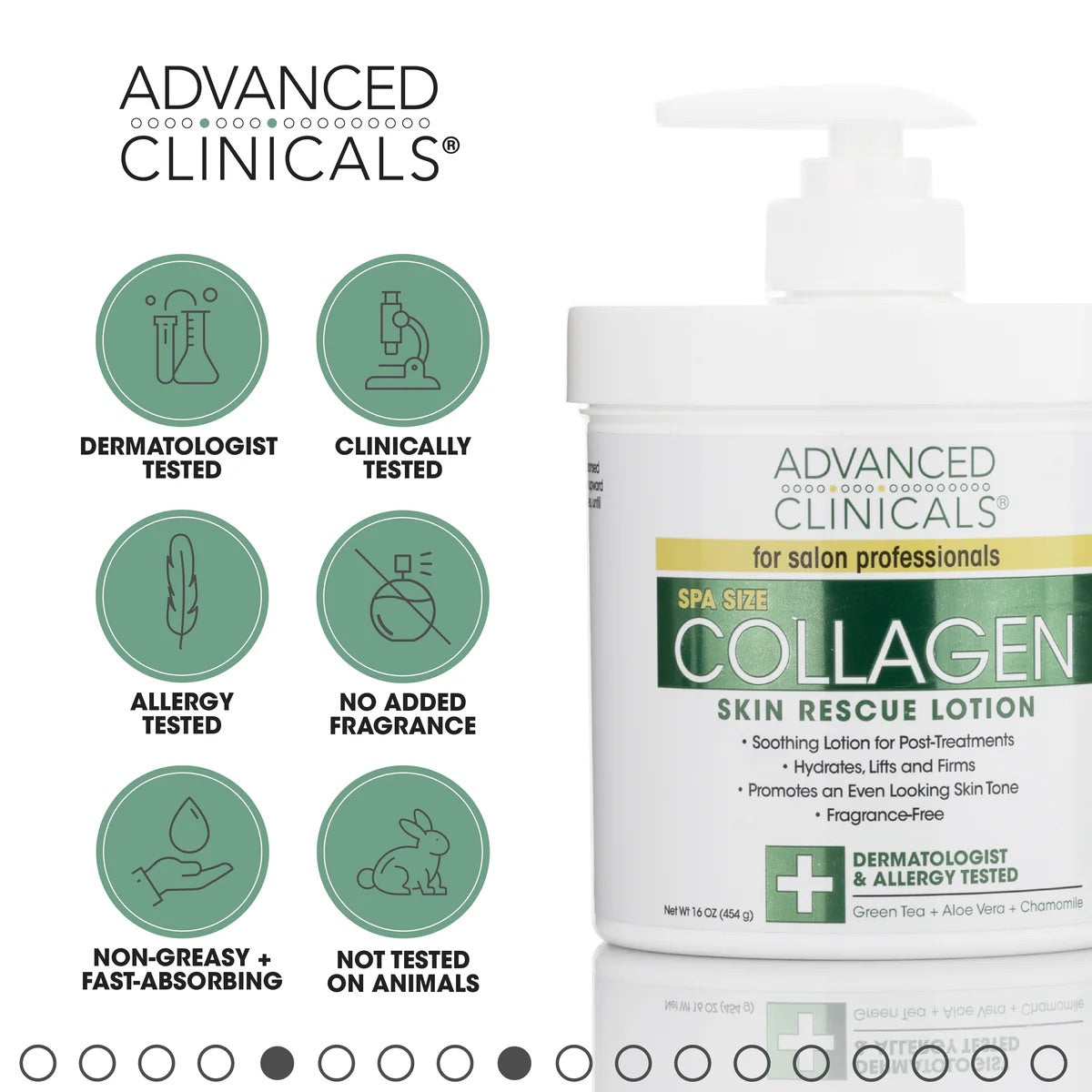 Advanced Clinicals Collagen Face & Body Firming Lotion