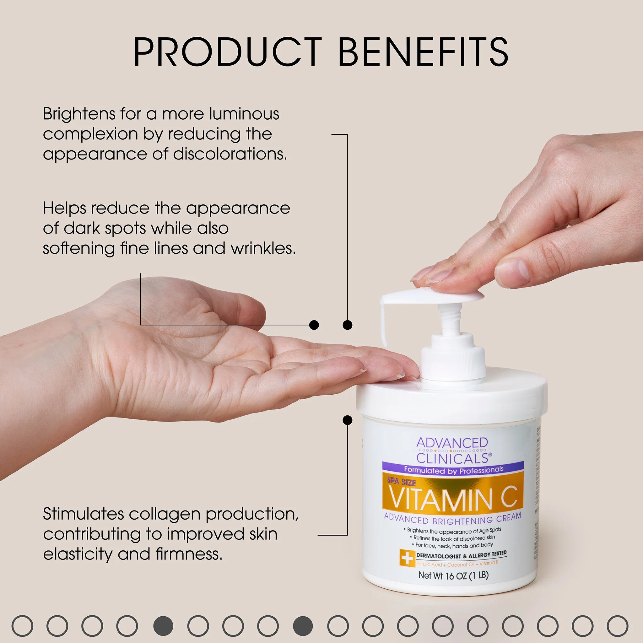 Advanced Clinicals Vitamin C Brightening Body Cream