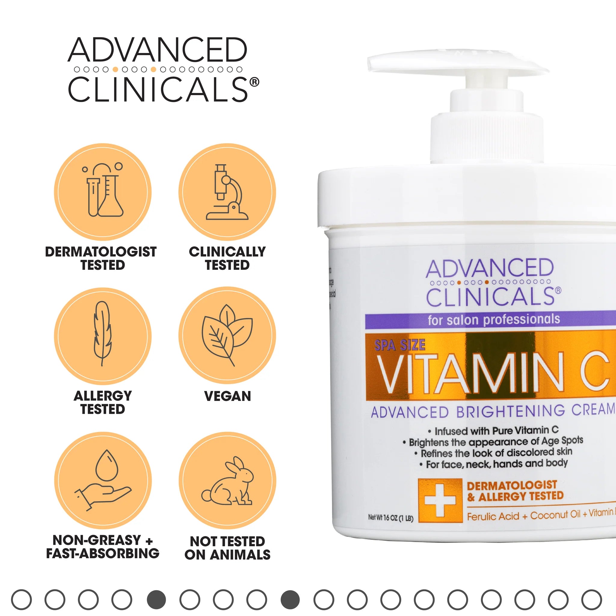 Advanced Clinicals Vitamin C Brightening Body Cream