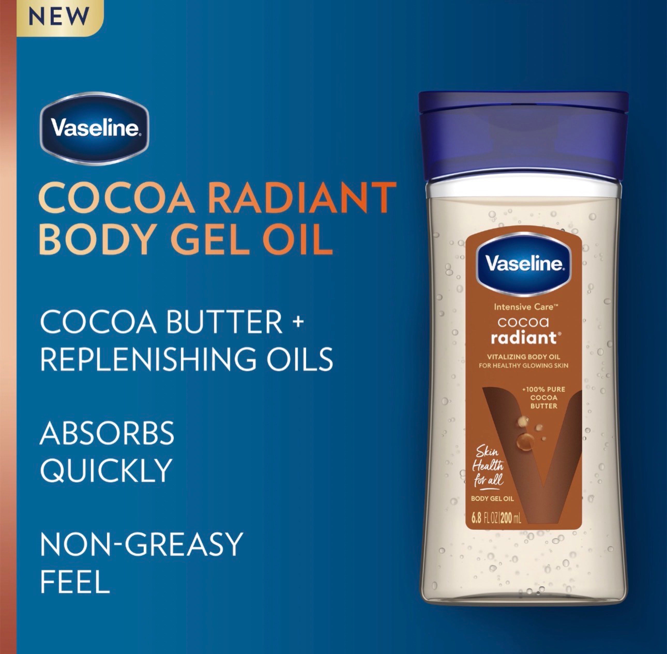 Vaseline Intensive Care Cocoa Radiant Body Oil